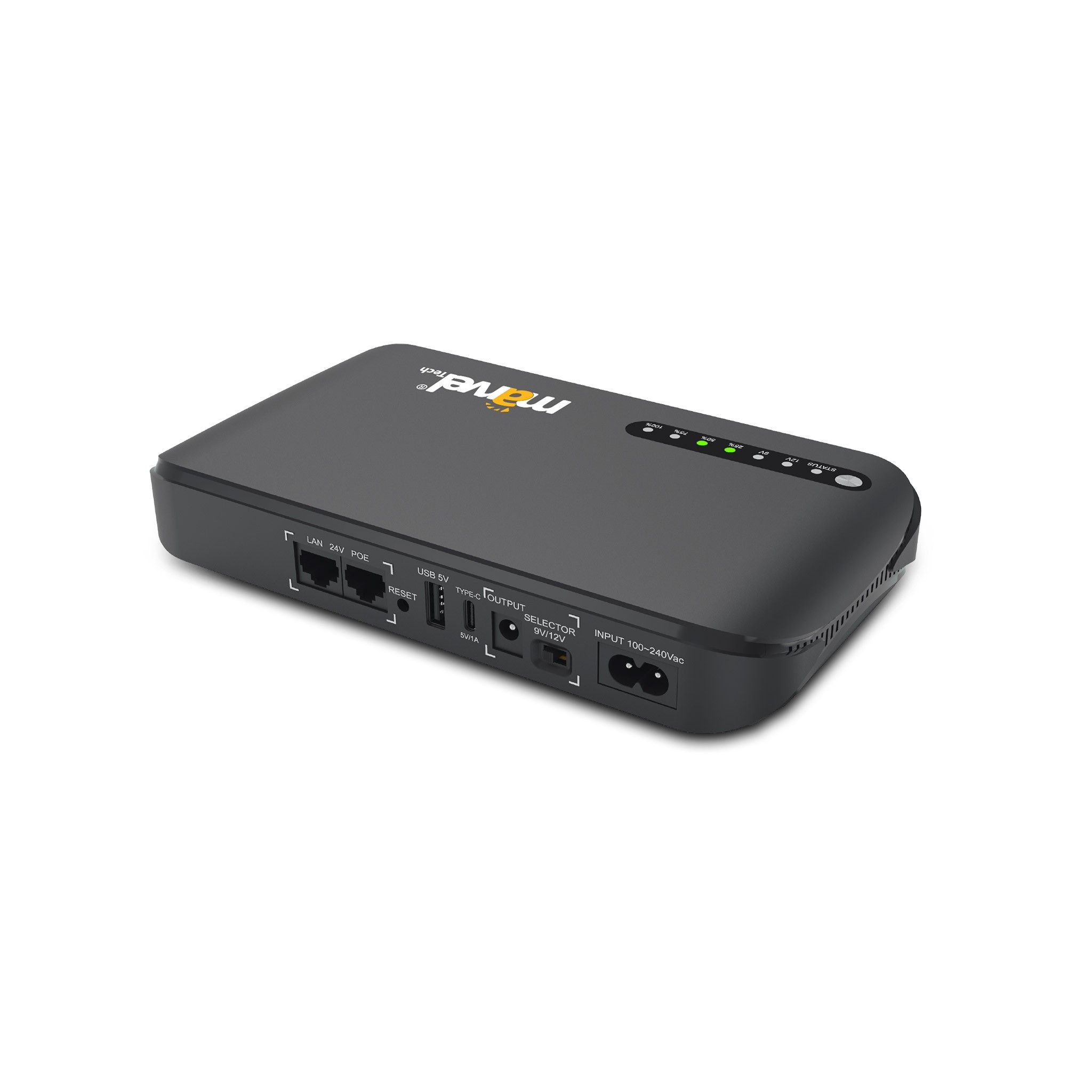UPS MINI RECHARGEABLE BATTERY+CHARGER 9V-12V-24V /POE PORT 15V -24V/USB  5V-2A/TYPE C 5V-1A/20000 mAh MDU-POE LFP20 /MARVEL ,Router Accessories