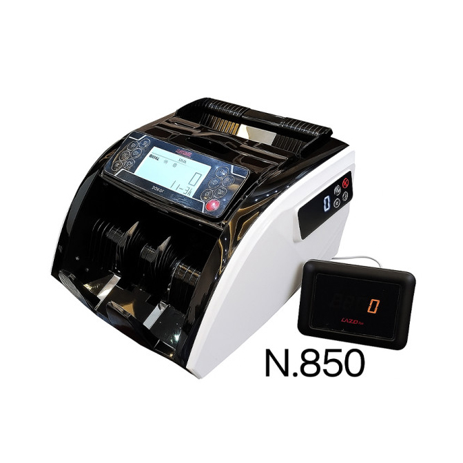 MONEY COUNTER  LAZER BH 850 عداده نقود مع شاشه LCD ابيض  مزوده ببطاريه ليثيوم داخليه تعمل لغايه 5 ساعات ,Money Counter