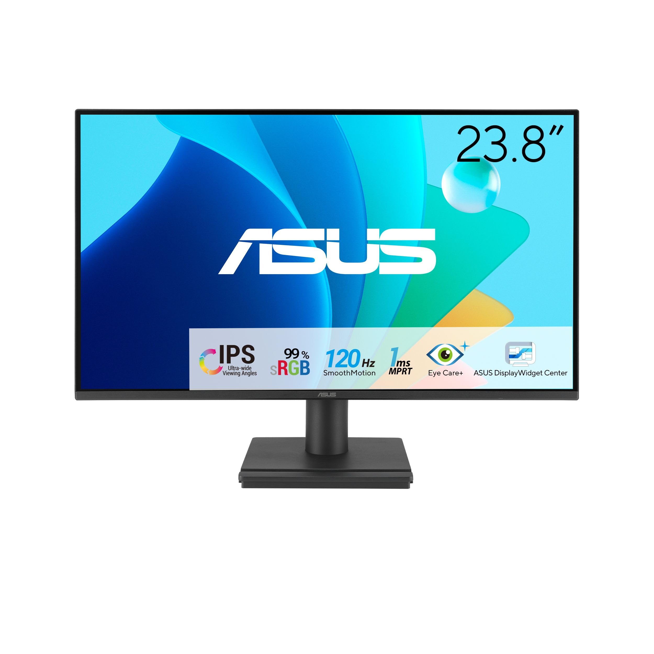 MONITOR LED 24 ASUS FHD WIDE SCREE VA249HG EYE CARE 23.8 INCHES IPS FHD 1920X1080 120HZ 16:9 1MS 99% sRGB FRAMELESS  HDMI+DSUB ,LED