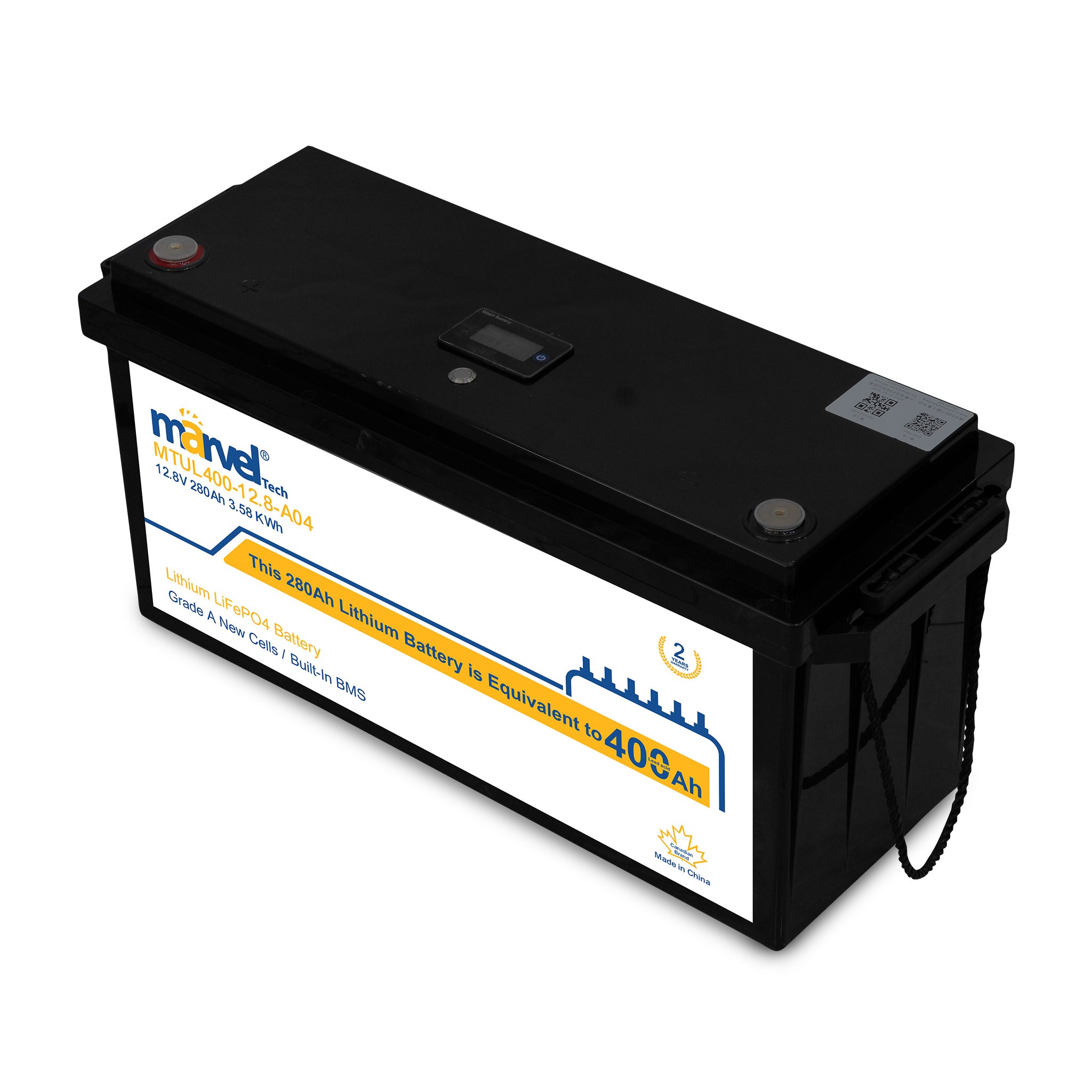 BATTERY MARVEL MTUL 400-25.6V S04 /280AH DEEP CYCLE LITHIHM   بطاريه ليثيوم BMS IN /280A ,Batteries