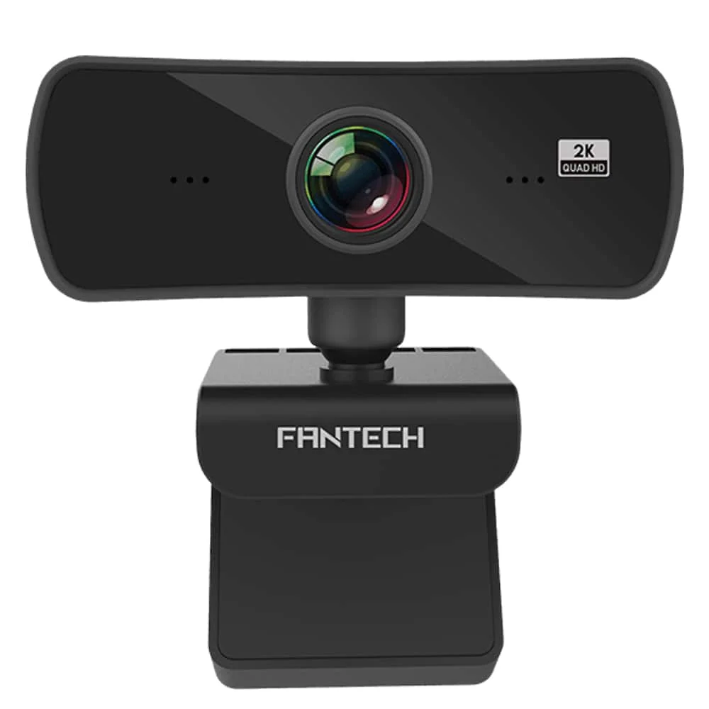 WEB CAM FANTECH LUMINOUS C30 2K/25FPS  2560X1440P 4MP 106 ULTRA WIDE ANGEL QUAD HIGE DEFINITION WEB CAM  BUILD IN MICROPHONE USB 2.0 ,Cameras