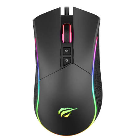 MOUSE GAMING HAVIT GAME NOTE MS1001 RGB BACKLIT PROGRAMMABLE v2 UP TO 8000DPI ,Mouse