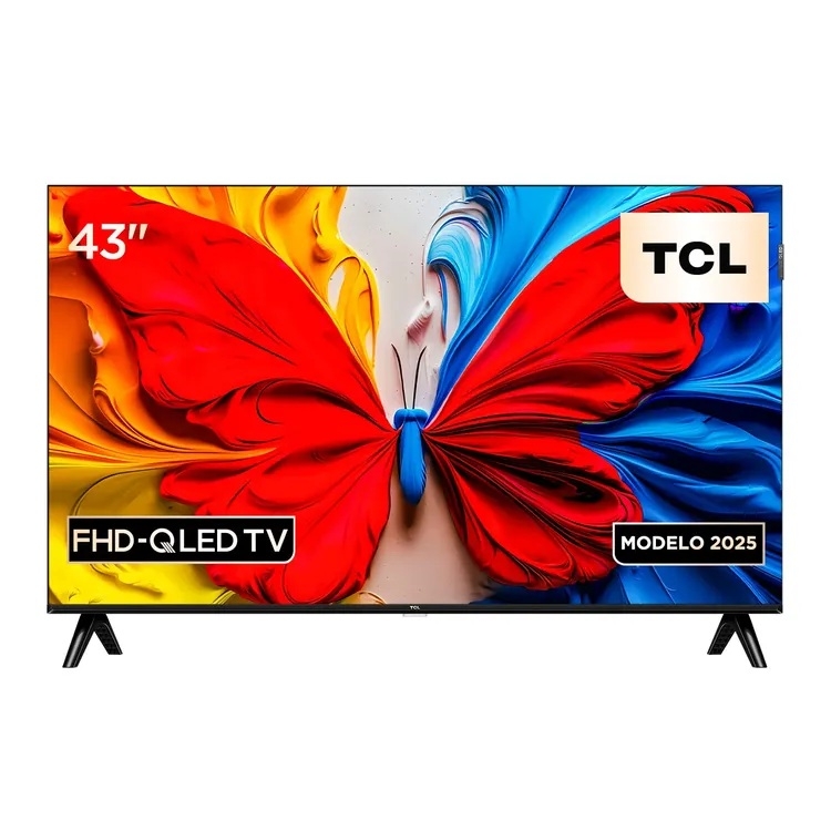 MONITOR LED TV 43 TCL S5K SMART QLED TV HDR 10 FHD 1920×1080/2K Google TV
Bluetooth Ethernet HDMI USB  Wi-Fi ,LED