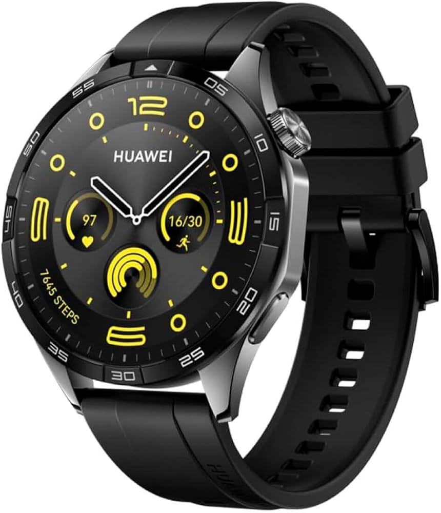 SMART WATCH ORIGINAL HUAWEI GT4 ARA-B19 FOR ANDROID AND IOS / BLACK وقت والتاريخ - المسافة المقطوعة - دقات القلب - عدد الخطوات - تنبيه مكالمة ,Other Smartphone Acc