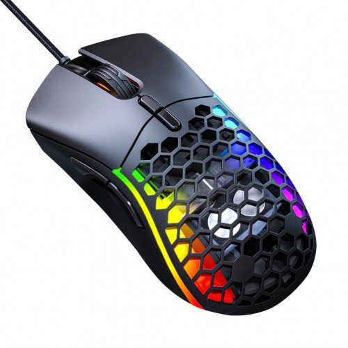 MOUSE GAMING IMICE T60 UP TO 7200 DPI 7 BUTTONS 13 RGB LIGHTING MODES REPLACEABLE SHELL ADJUSTABLE WEIGHT ,Mouse