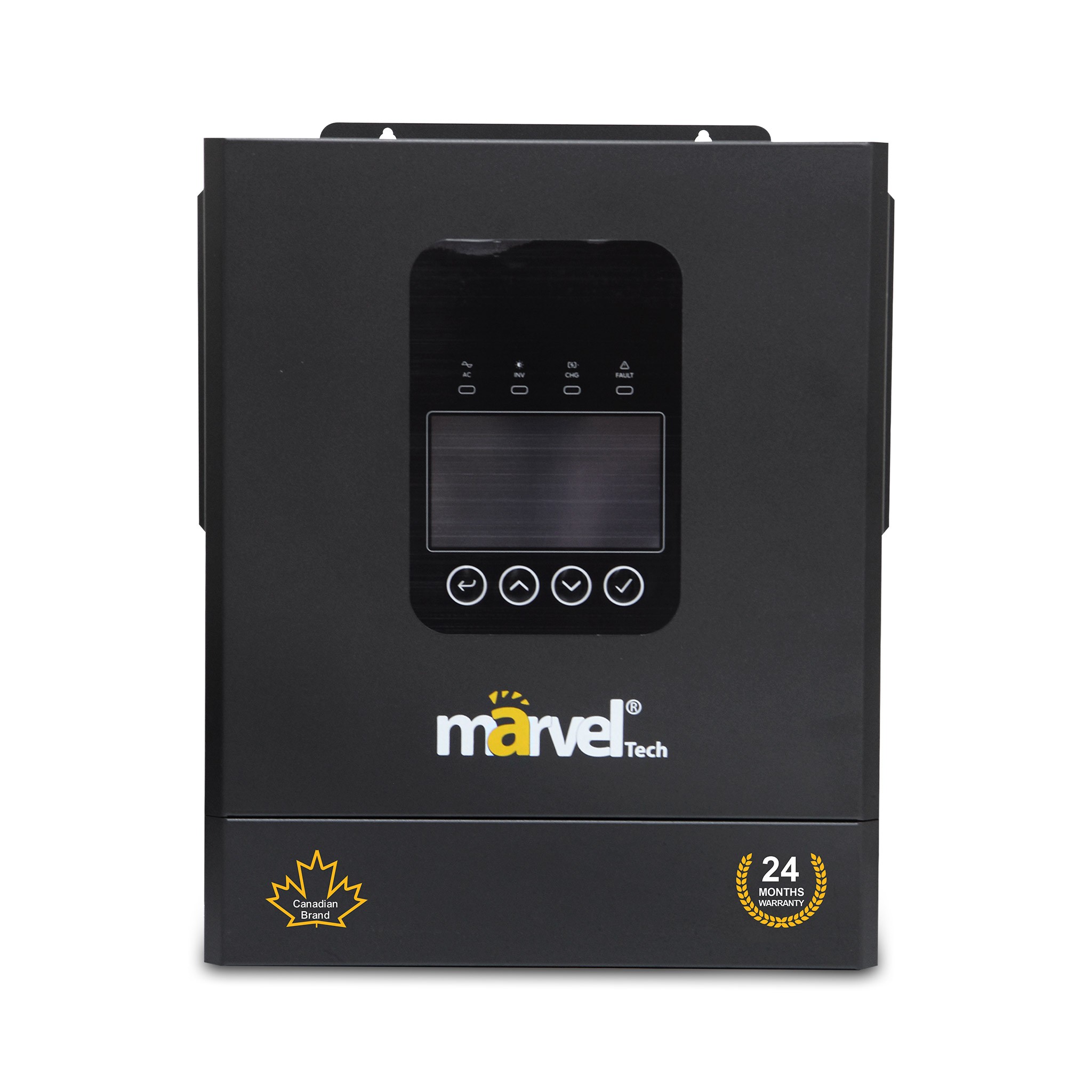 SOLAR INVERTER MARVEL-SOLAR 6500W/48 MPPT MHFI-6548-C  CHARGER AC120A/PV120A/48MAX/ PV9000W 
شاشة ثابته ملونه واي فاي داخلي مأخذين للخرج نظام BMS ,Inverters