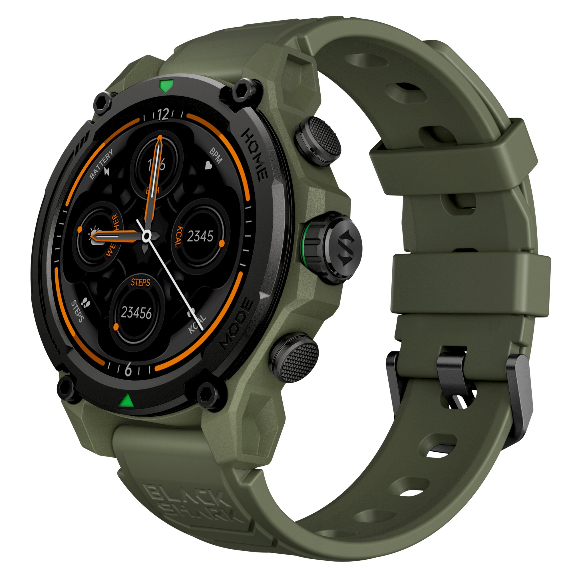 SMART WATCH BLACK SHARK GS3 FOR ANDROID AND IOS / وقت والتاريخ - المسافة المقطوعة - دقات القلب - عدد الخطوات - تنبيه مكالمة ,Other Smartphone Acc