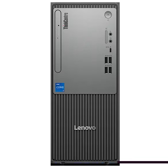 PC LENOVO THINK CENTRE NEO 50T GEN5 INTEL I5 14400 10C/16T UP TO 4.7GHZ INTEL UHD 8G DDR5 512GB NVME 1X HDMI 1X DP 1X VGA RJ-45 NO DVD PSU 180W KEY+MOUSE DOS ,Desktop PC