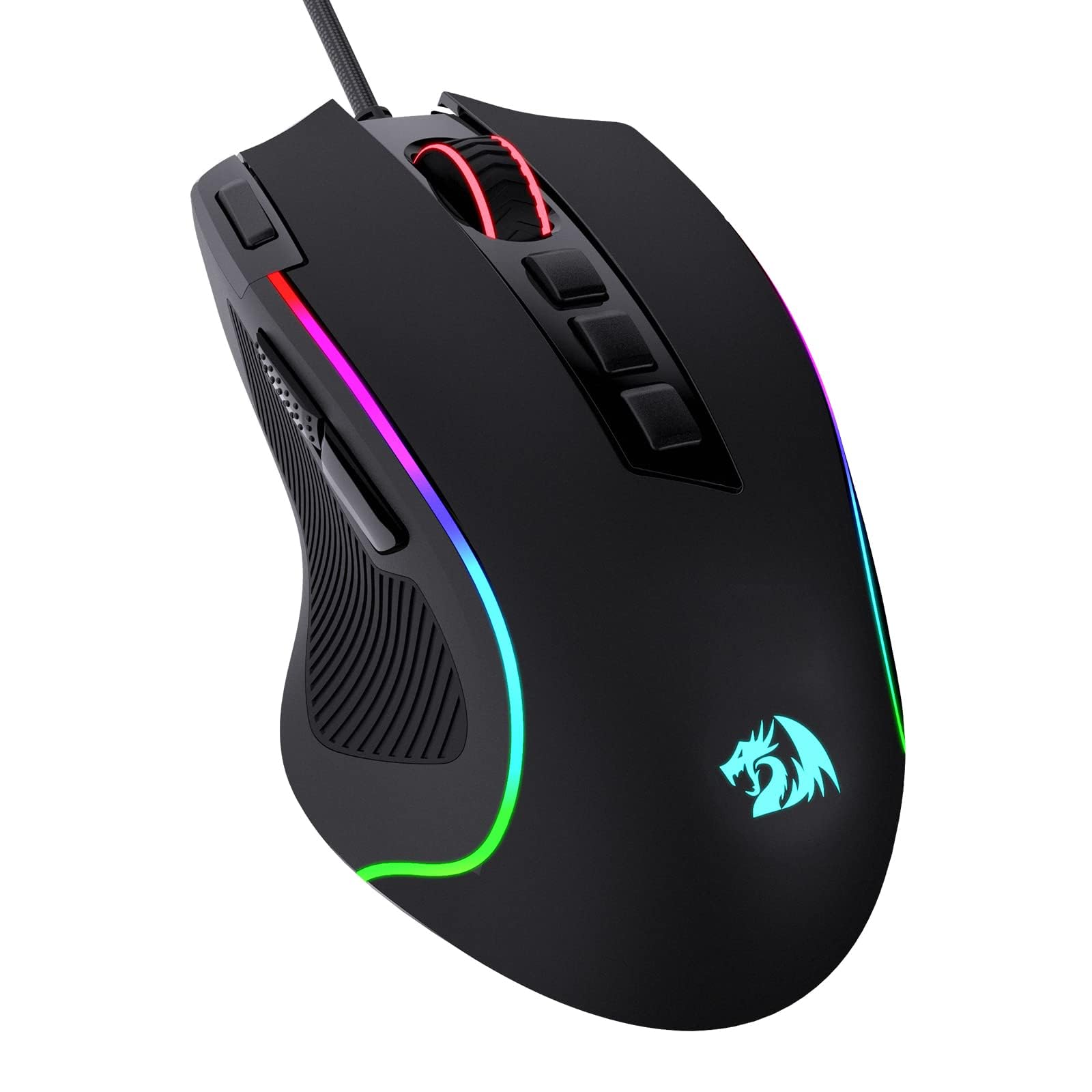 GAMING MOUSE REDRAGON M612-RGB UP TO 8000 DPI WIRED OPTICAL MOUSE 9 PROGRAMMABLE BUTTONS ABLE BUTTONS USB ,Mouse